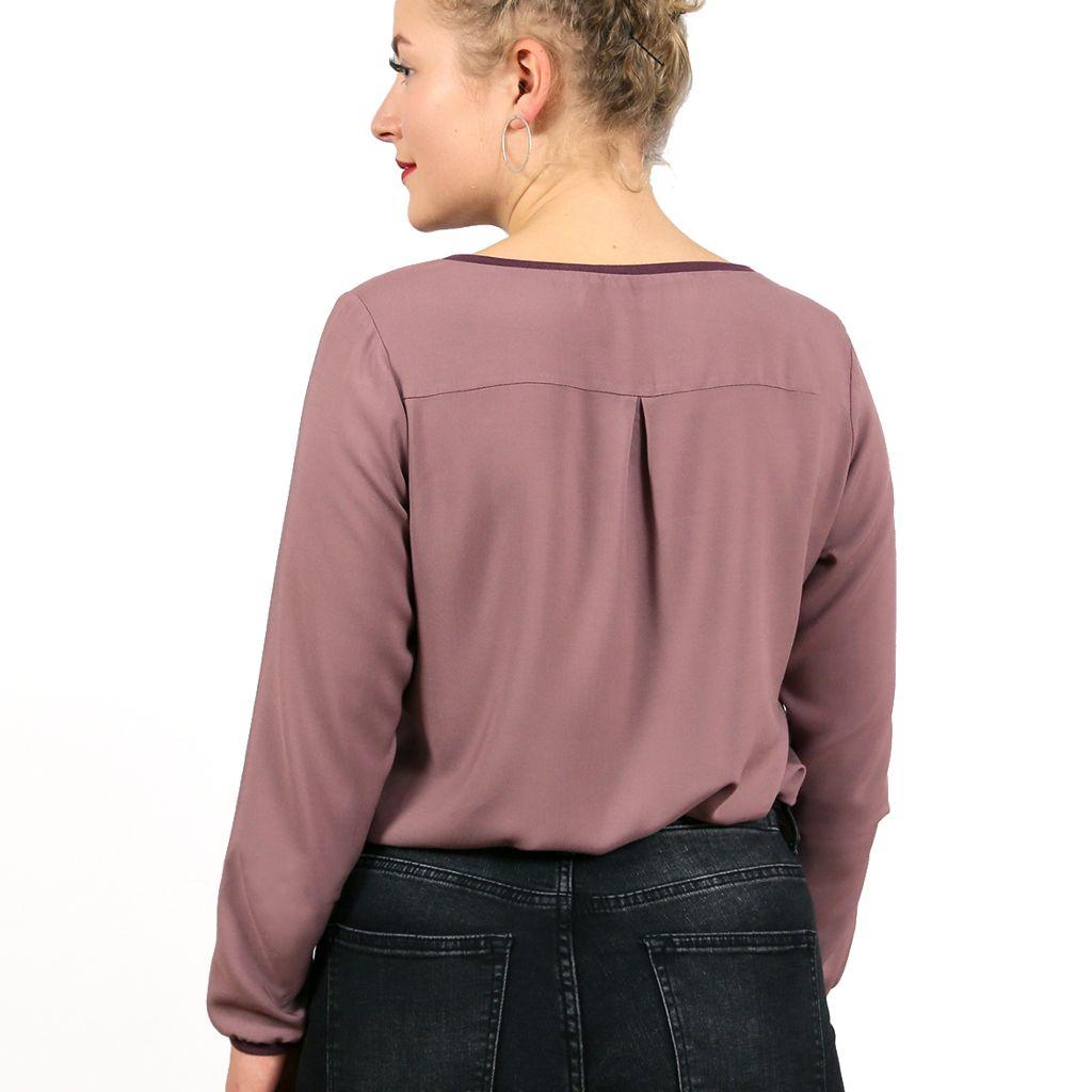 Papierschnittmuster Bluse Frau Dana XS-XXL